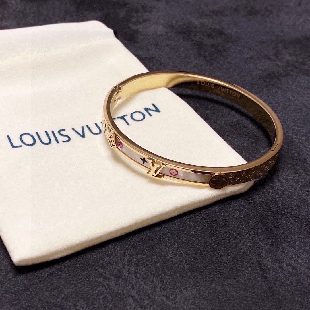 Louis Vuitton Monogram Enamel Bangle Bracelet